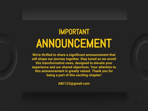 Important Announcement Template Flyer Postermywall