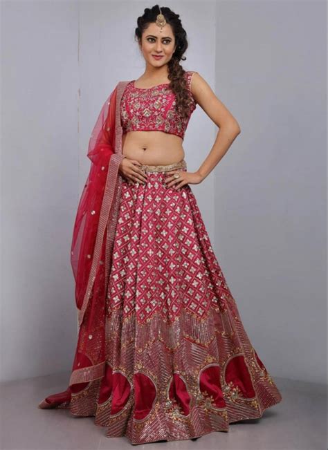 Party Wear Maroon Taffeta Silk Wedding Lehenga Choli At Rs 1799 In Surat