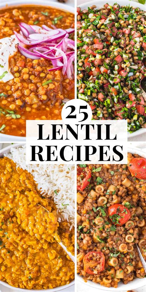 20+ Lentil Recipes (easy meals) - The Plant Based School