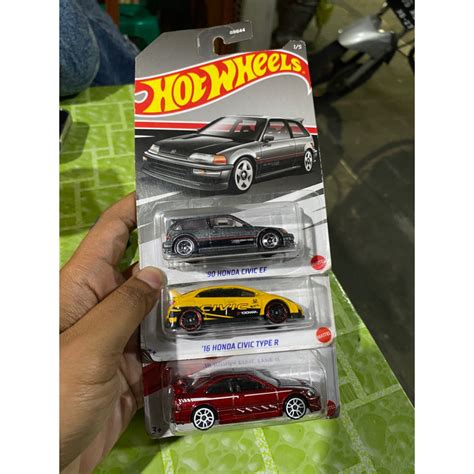Jual Hot Wheels Paket Honda Civic Si Type R Dan Ef Datsun Shopee Indonesia