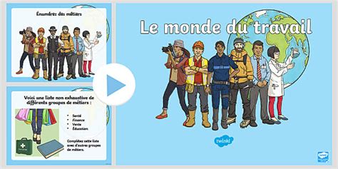 Powerpoint Le Monde Du Travail Hecho Por Educadores