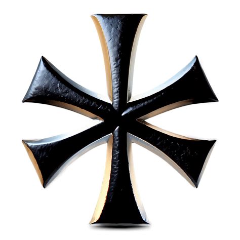 Download Black Maltese Cross Png 05242024