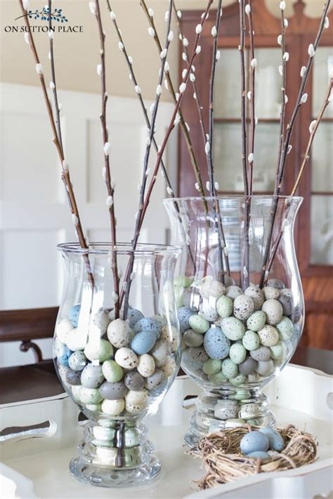 Easy Spring Pussy Willow Centerpiece Idea On Sutton Place