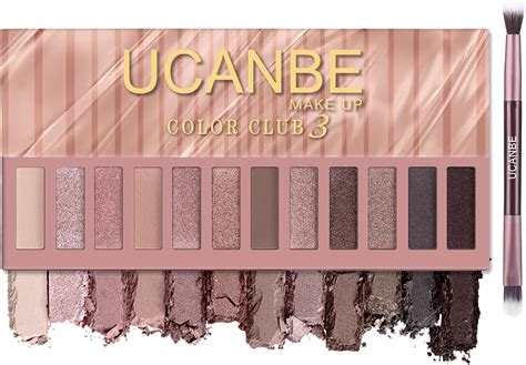 UCANBE 12 Color Eyeshadow Makeup Palette Naked Nude Eye Shadow Neutral Matte Shimmer Make Up