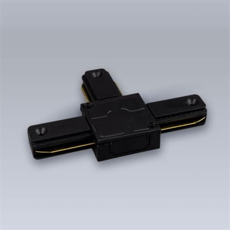 Т-образный соединитель ELEGANZ с токопроводом для шинопровода, черный ...