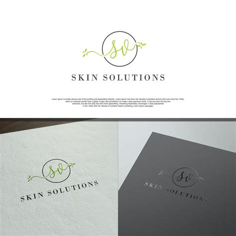 Bold Playful Skin Care Product Logo Design For Sv Skin Solutions By