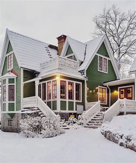 Country Living on Instagram: “Snowy on the outside, cozy on the inside ...