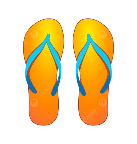 Trama De Chanclas Naranjas PNG dibujos Dar La Vuelta Relajación