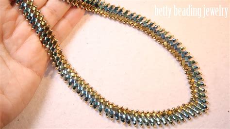 Beaded Necklace With Half Tila Bead Elegant And Easy For Beginner S Jewelry Making At Home