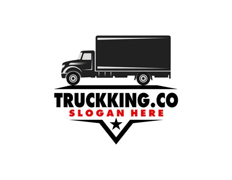 Trucking company logo. Bold badge emblem logo concept. Ready made logo ...