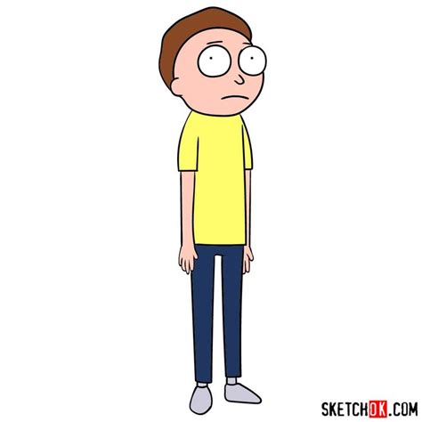 How To Draw Morty Smith Step By Step Drawing Tutorials Morty Smith