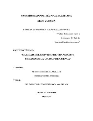 Fillable Online Carrera De Ingeniera Mecnica Automotriz Fax Email Print