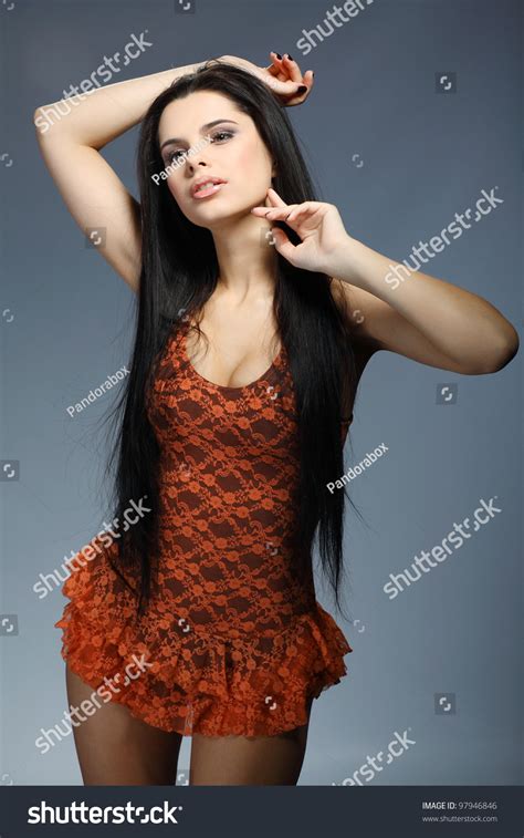 Attractive Sexual Brunette Lingerie Stock Photo Shutterstock