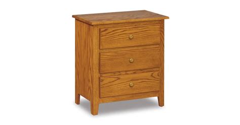 Shaker 3 Drawer Night Stand