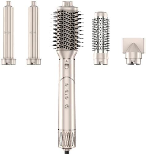 Amazon FENTGO Volumizer Hair Dryer Brush High Speed Hot Air Brush With Straightener
