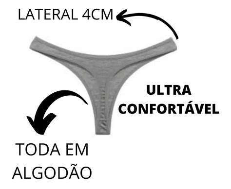 Calcinha Fio Dental Algod O Lingerie Moda Ntima Sexy Parcelamento Sem Juros