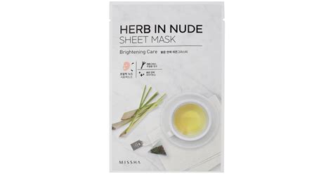 Missha Herb In Nude Brightening Sheet Mask Notino Co Uk