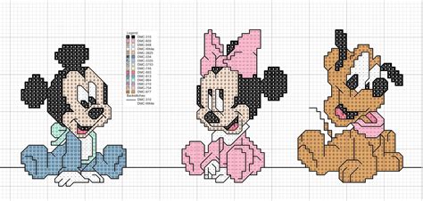 Grande Raccolta Di Schemi E Grafici Per Punto Croce Free Disney Baby