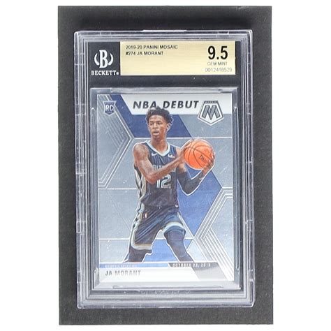 Ja Morant Panini Mosaic Rc Bgs Pristine Auction