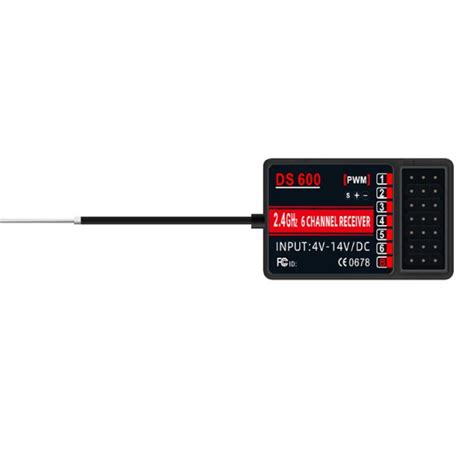HOT RC DS600 6 Channel 2 4GHz Receiver For Single Hand Radio Control V1 Howes Models