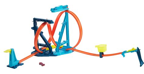 Hot Wheels Track Set And Scale Toy Car Track And Loop Building Kit With Adjustable Set Ups