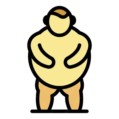 Premium Vector Man Obesity Icon Outline Man Obesity Vector Icon Color