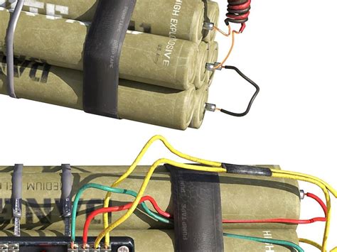 Bomb Satchel Modern Time Charge 3d Model Cgtrader