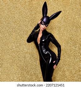 Sexy Blonde Woman Posing Halloween Vinyl Stock Photo 2207121451 Shutterstock