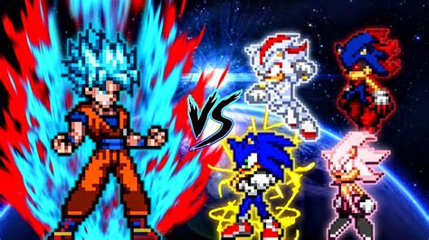 Son Goku US V3 5 OP New VS Sonic Chaos OP Shadow OP Sonic Exe OP