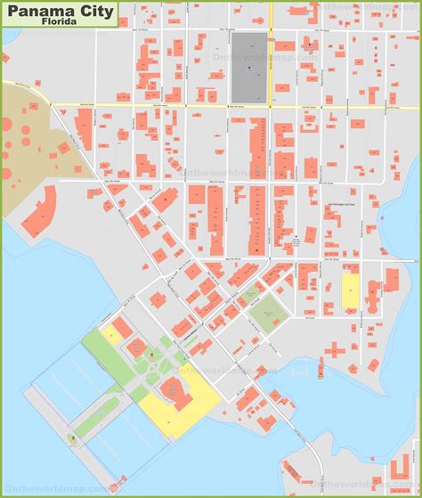 map of panama city beach 7