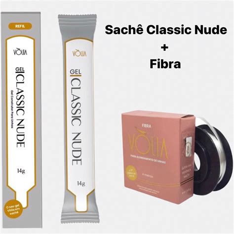 Volia Sachê Gel Classic Nude Fibra m Shopee Brasil