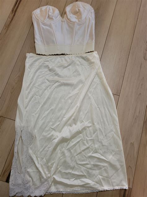 Vintage Corset Teddy Slip S Lingerie Ashley Tayl Gem