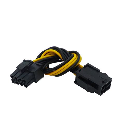 20cm Pcie 6 Pin To 8 Pin Power Adapter Cable 6 Pin To 8 Pin4pin To 8 Pin Pcie Power Cord For