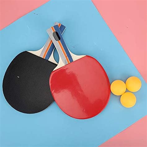 Pcs Table Tennis Set Table Tennis Rackets Inverted Rubber Paddles