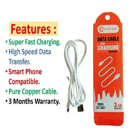 Usb Charging Cable B Type For Mobile Cable Size 1 Meter At ₹ 50