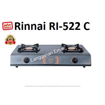 Jual Kompor Gas Rinnai RI 522 C RI 522C RI 522C RI 522 C 2