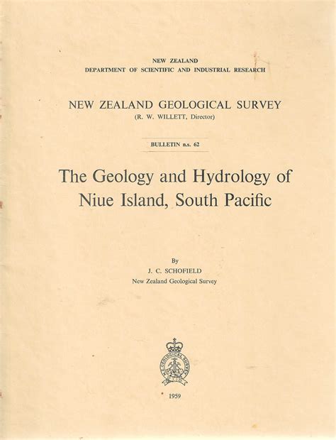 The Geology and Hydrology of Niue Island, South Pacific. New Zealand