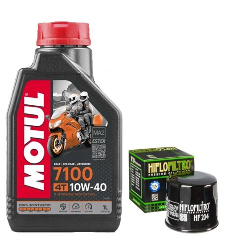 Olej Motul W L Filtr Oleju Hiflo Hf T Honda Yamaha