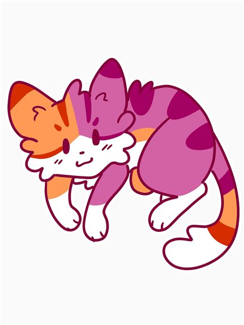 Lesbian Pride Cat T Shirt By EpikBecky Redbubble