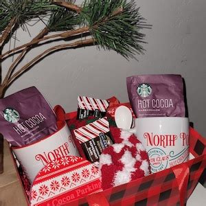 Hot Cocoa Gift Basket For Two Etsy