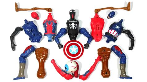 Merakit Mainan Venom Miles Morales Captain America Siren Head Toys