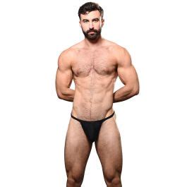 Andrew Christian Competition Mesh Slut Thong W Almost Naked Black Mens Underwear