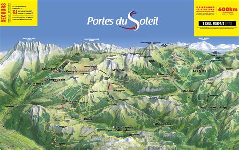 Chalet Blanc Piste Map Portes Du Soleil