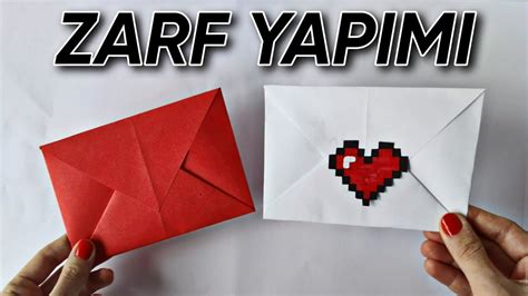 Kolay ZARF Yapımı Mektup için yada Yılbaşı kartında kullan YouTube