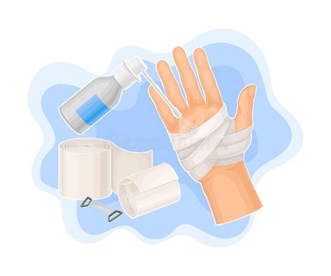 Bandaged Hand Stock Illustrations 733 Bandaged Hand Stock