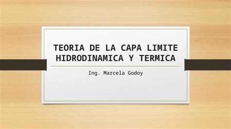 PPTX Teoria De La Capa Limite Hidrodinamica Y Termica DOKUMEN TIPS