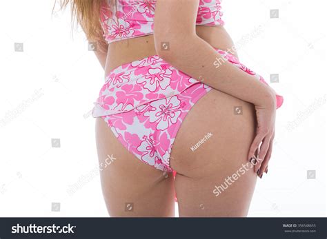 Attractive Sexy Ass Pink Swimsuit Stock Photo Edit Now