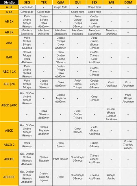 COMO DIVIDIR O TREINO DE SEGUNDA A SEXTA GUIA COMPLETO