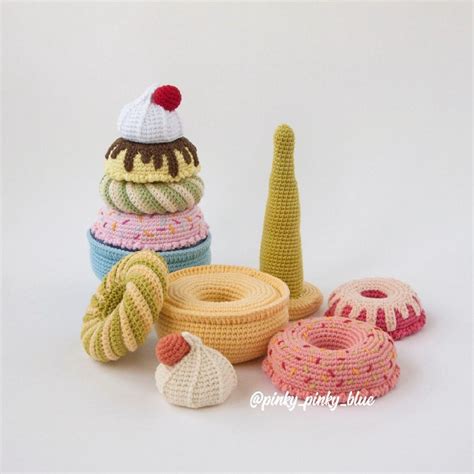 Ice Cream Stacking Toy Crochet Pattern Etsy