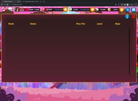 Harem Performances Not Working Bug Reporting Hentai Heroes